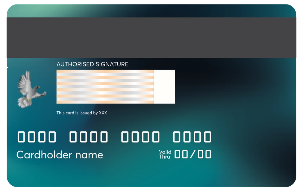 Reibanq Business card, back