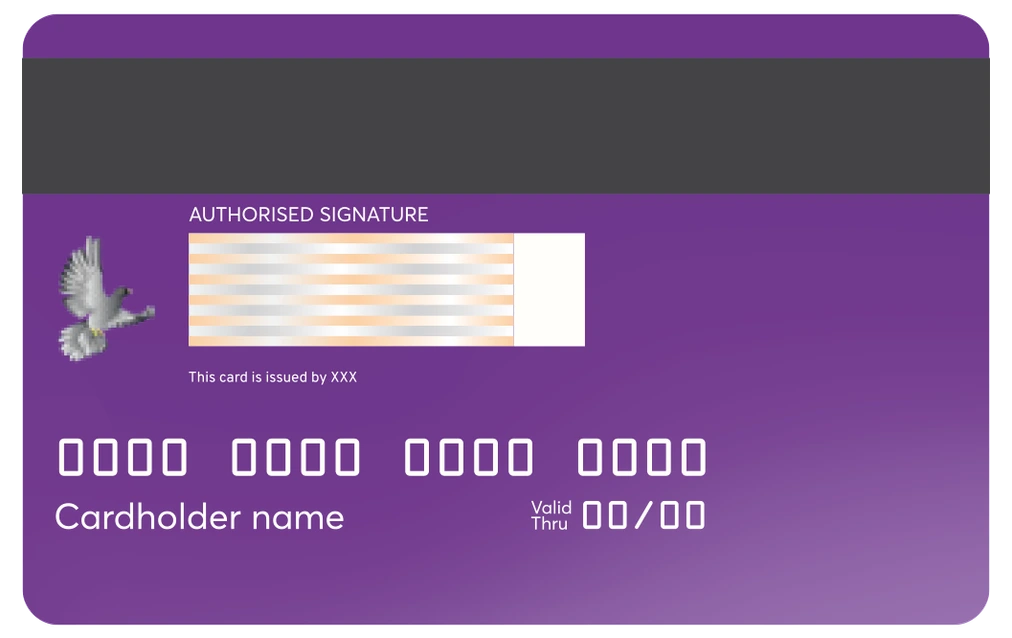 Reibanq card, back